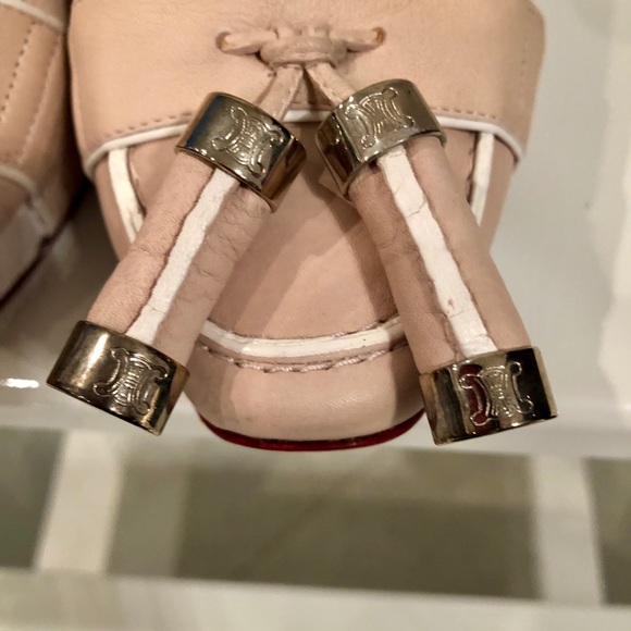 Celine leather platform loafer pump w. Tassel 39.5 - Picture 5 of 8